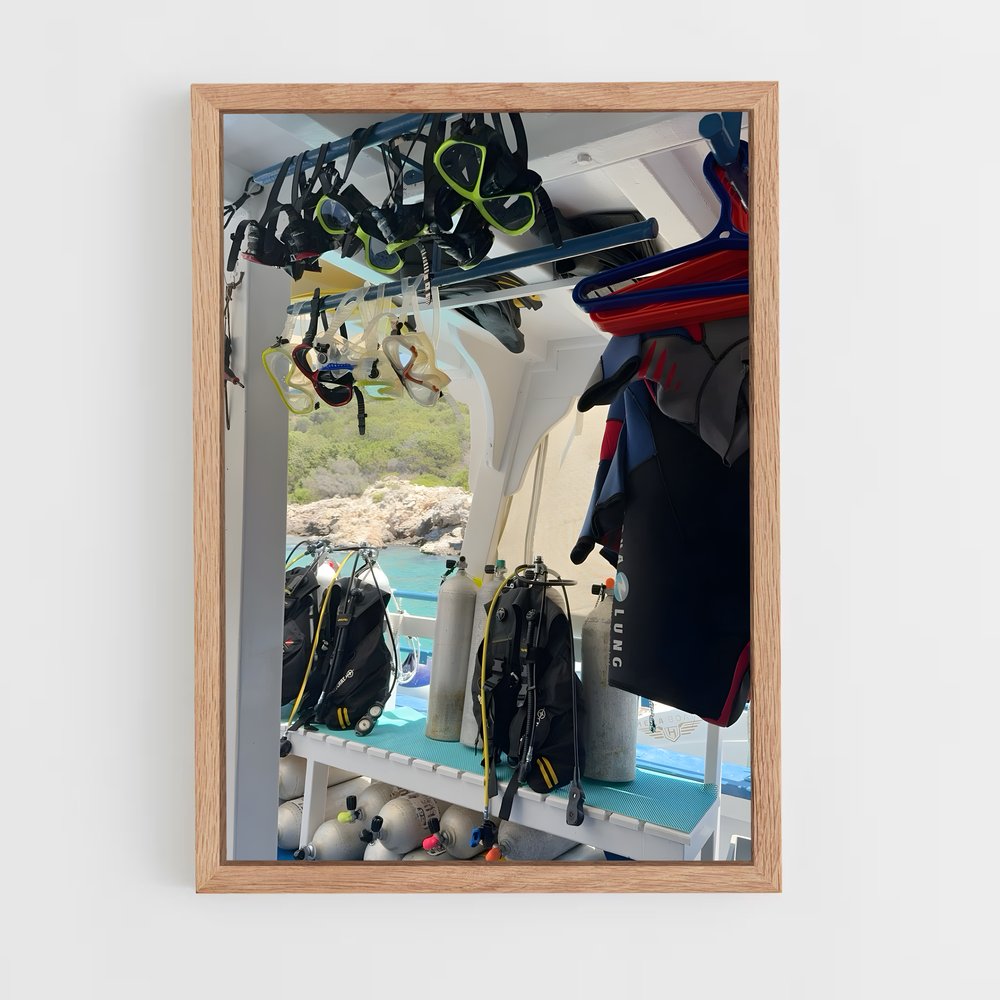 Poster Plongée en Profondeur – affiche Plongée sous-marine (vue 4)